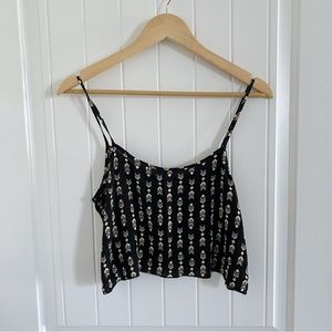 Tribal print crop top